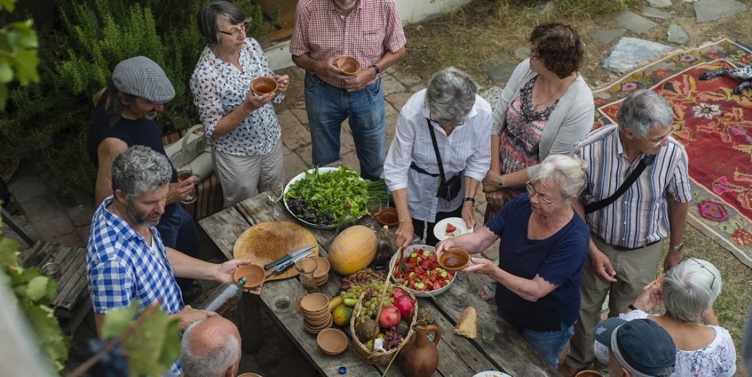 Weinprobe mit georgischen Weinen